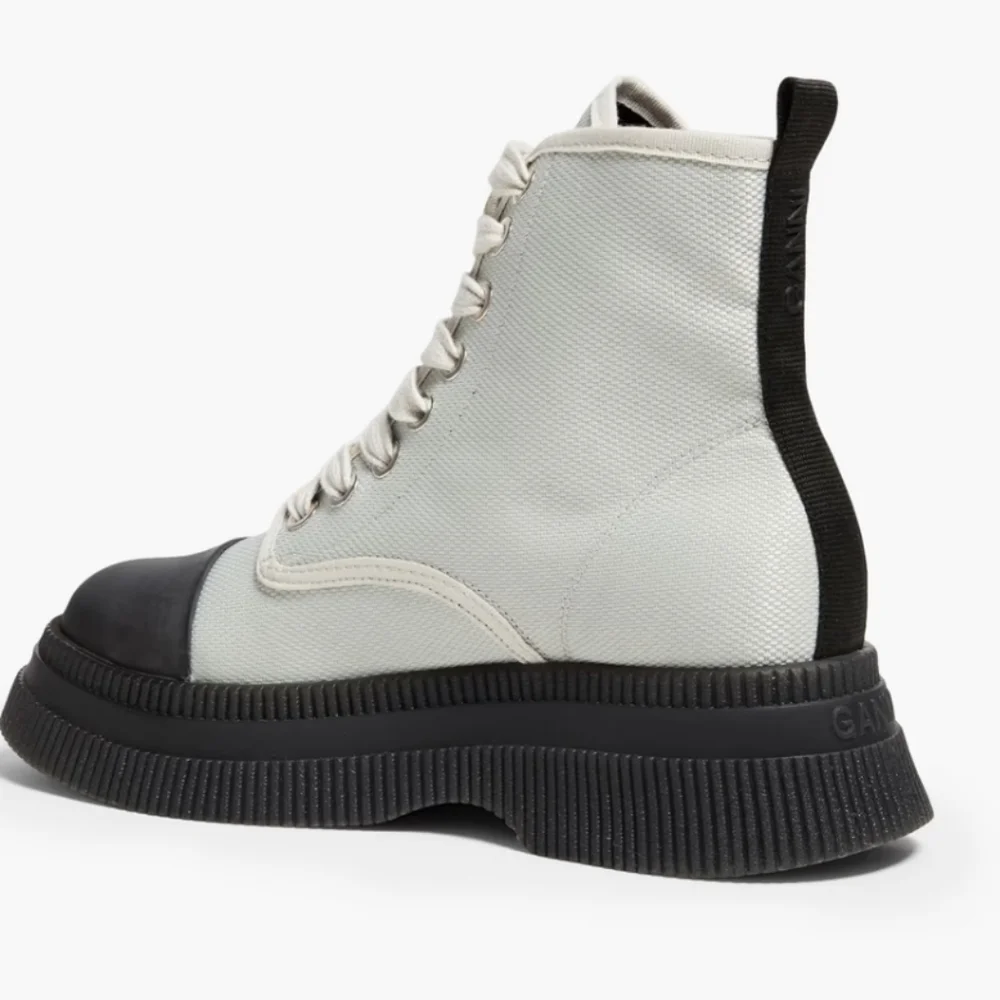 GANNI Canvas Ankle Boots - Picture 3 of 4